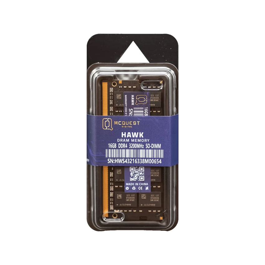 Ram Laptop McQuest HAWK 16GB (1x 16GB) DDR4 3200Mhz