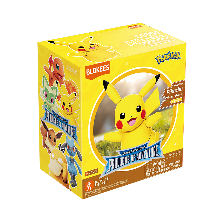 Mô hình Blokees Pokémon 74001-Pokémon Classic Edition S-Pikachu (810181530308)