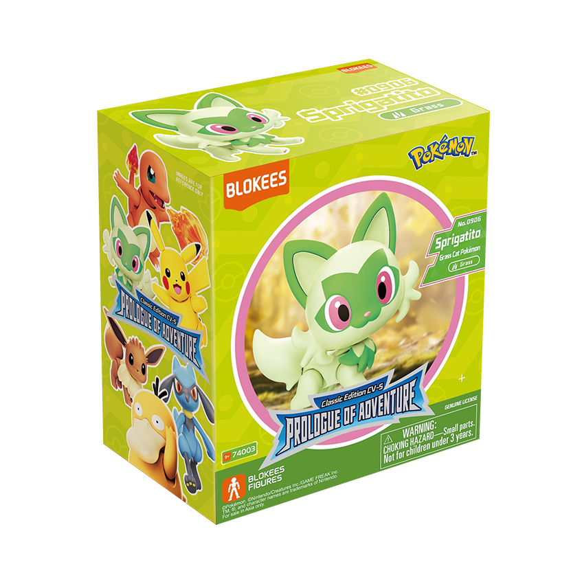 Mô hình Blokees Pokemon 74003-Pokemon Classic Edition S-Sprigatito (810181530322)