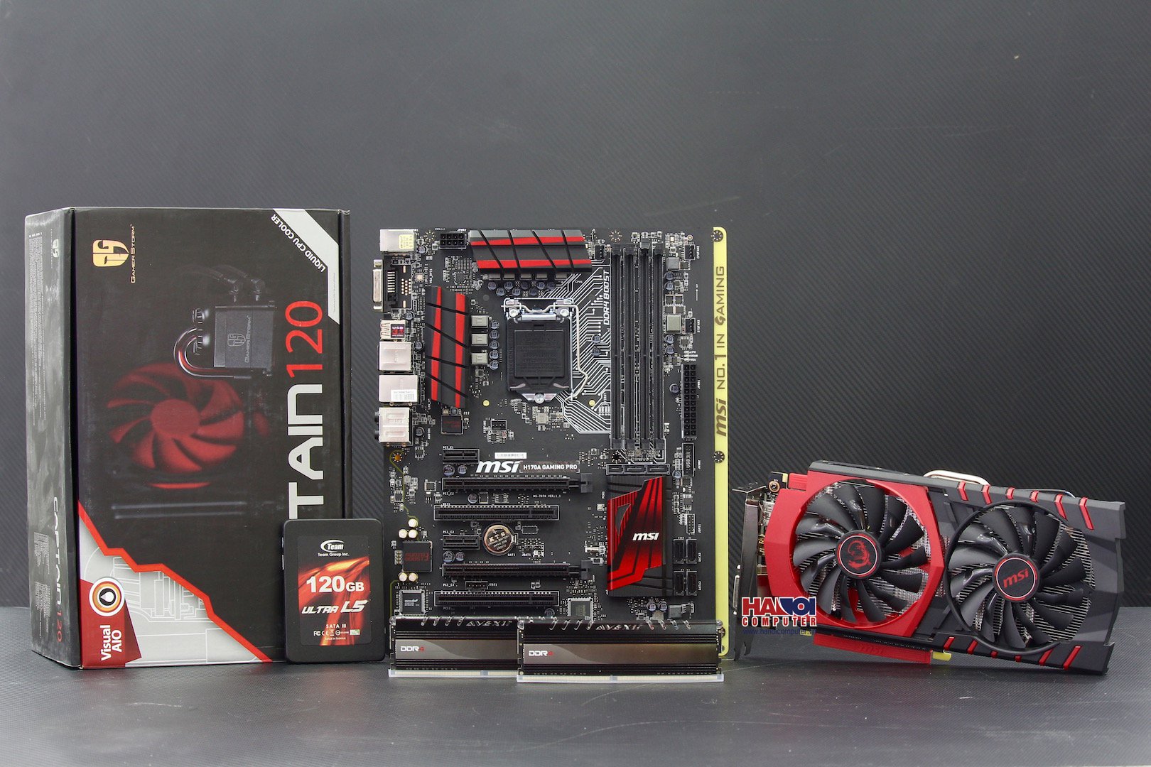 BỘ COMBO SET GAMING DRAGON – BLACK AND RED PRO I