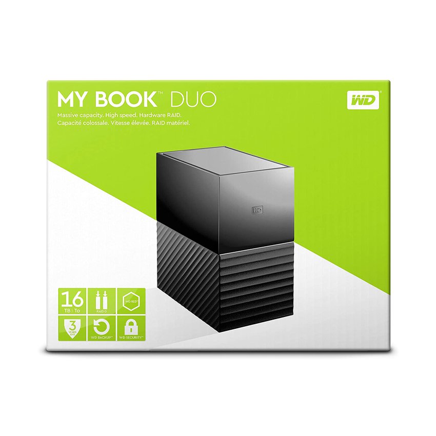 Ổ Cứng Di Động WD MY BOOK DUO 16TB WDBFBE0160JBK-SESN
