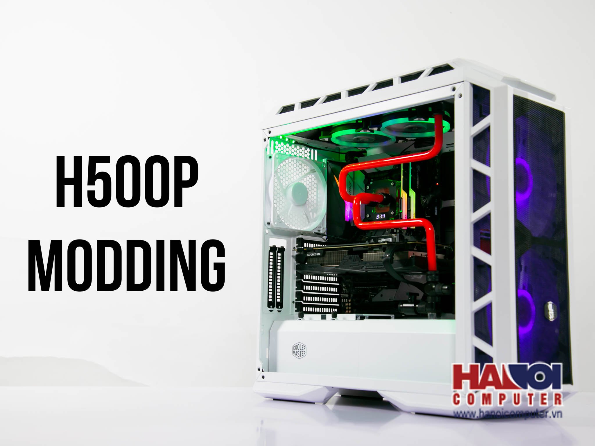 Trọn bộ tản nhiệt nước PC Cooler Master H500P (Lắp ráp theo yêu cầu)