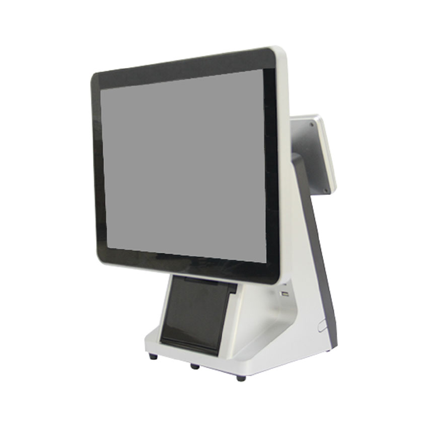 Máy POS bán hàng SC-120A ( i3/4G DDRIII RAM/64G SSD/1x 15inch/1x 8inch/Black ) – Tích hợp K58