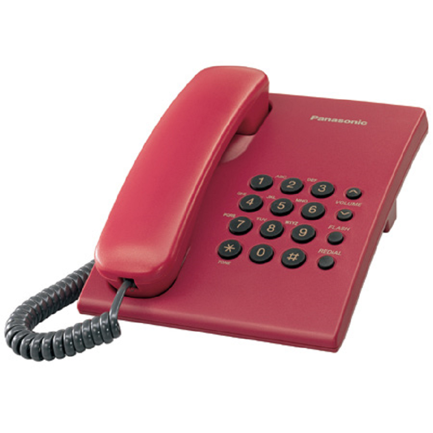 Máy Điện Thoại Panasonic KX-TS500 (KX-TS500MX – Màu Đỏ)