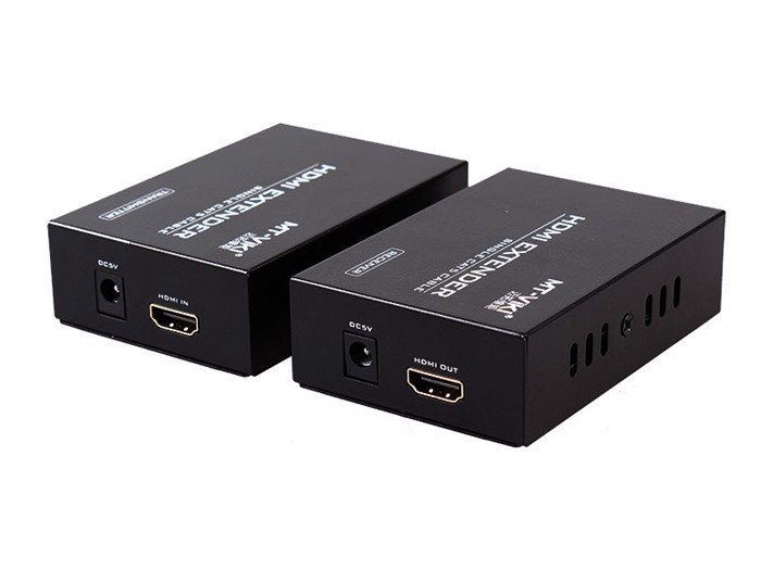 Bộ Kéo Dài HDMI MT-ED06 Bằng 1 Sợi Cáp LAN Cat5, Cat6 chính hãng (01 chiếc nhận)