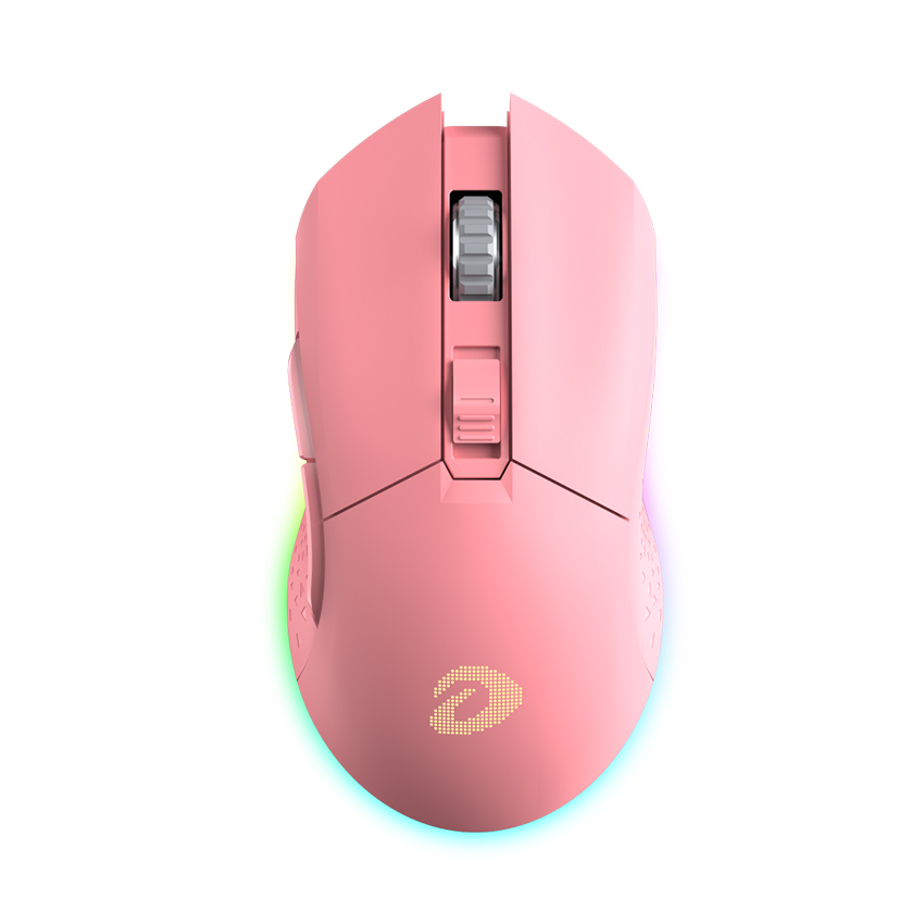 Chuột game không dây Dareu EM901 hồng (USB)