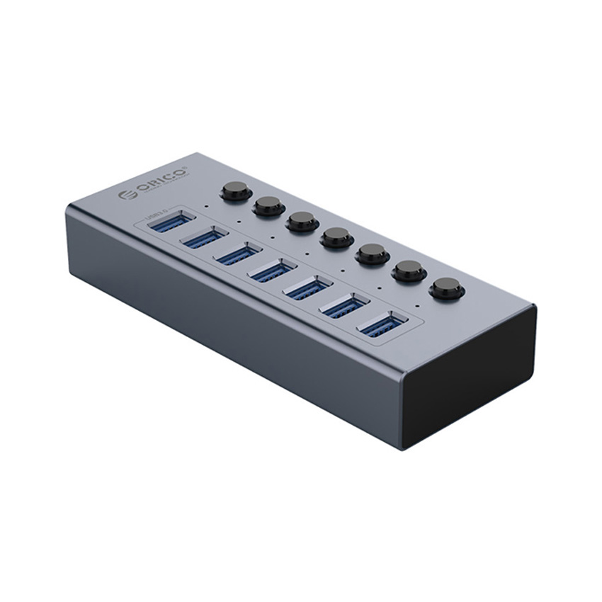 Bộ Chia USB Orico BT2U3-7AB-GY (Từ 1 Ra 7 Cổng USB 3.0 Vỏ nhôm)