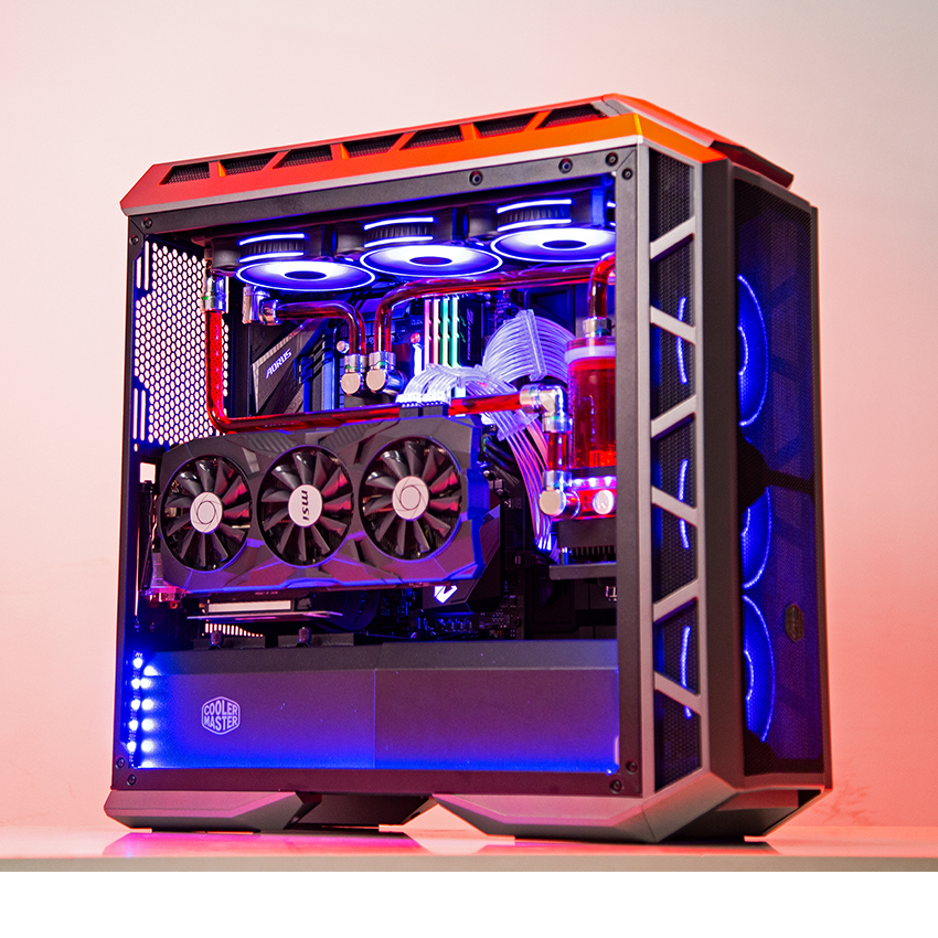 Trọn bộ tản nhiệt nước PC Cooler Master H500P - HT61 (Lắp ráp theo yêu cầu)