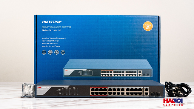 Switch Smart 24 cổng HIKVISION DS-3E1326P-EI