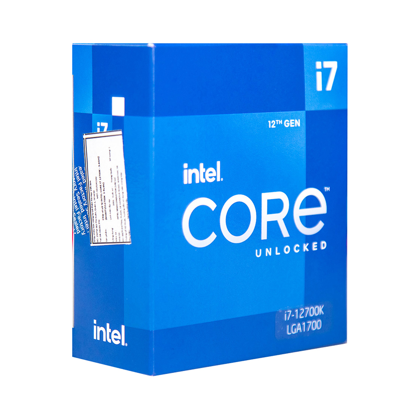 CPU Intel Core i7-12700K (3.8GHz turbo up to 5.0Ghz, 12 nhân 20 luồng, 25MB Cache, 125W) – Socket Intel LGA 1700/Alder Lake)