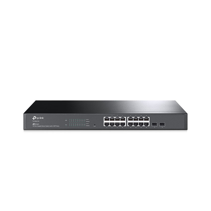 Switch TP-Link TL-SG2218 (16 cổng gigabit RJ45 và 2 khe cắm gigabit SFP)