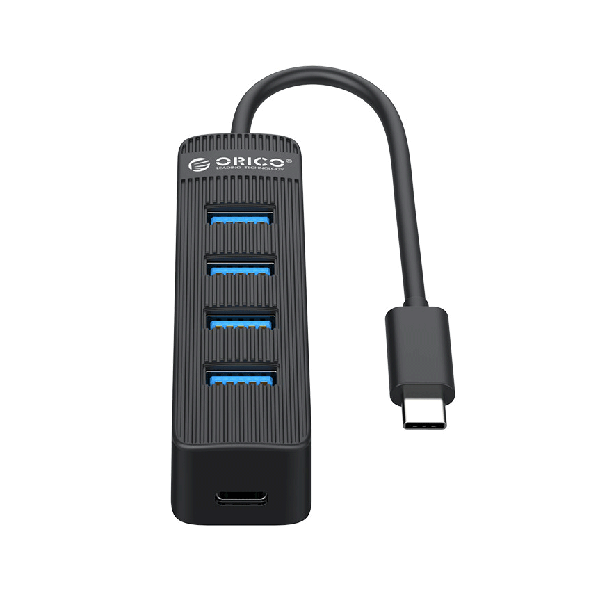 Bộ chia Type C ra 4 cổng USB 3.0 Orico TWC3-4A-BK-EP