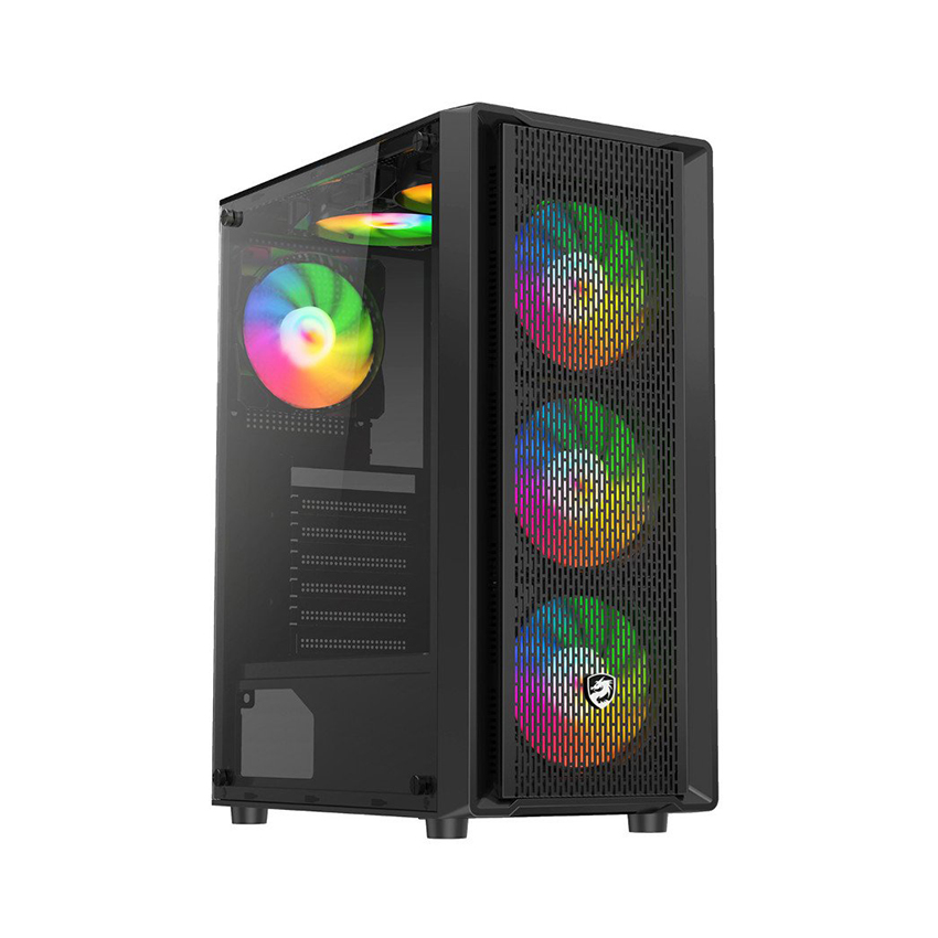 Vỏ Case VITRA CERES V305-M 3FRGB BLACK (Mid Tower/Màu Đen/ Kèm sẵn 3 Fan RGB)