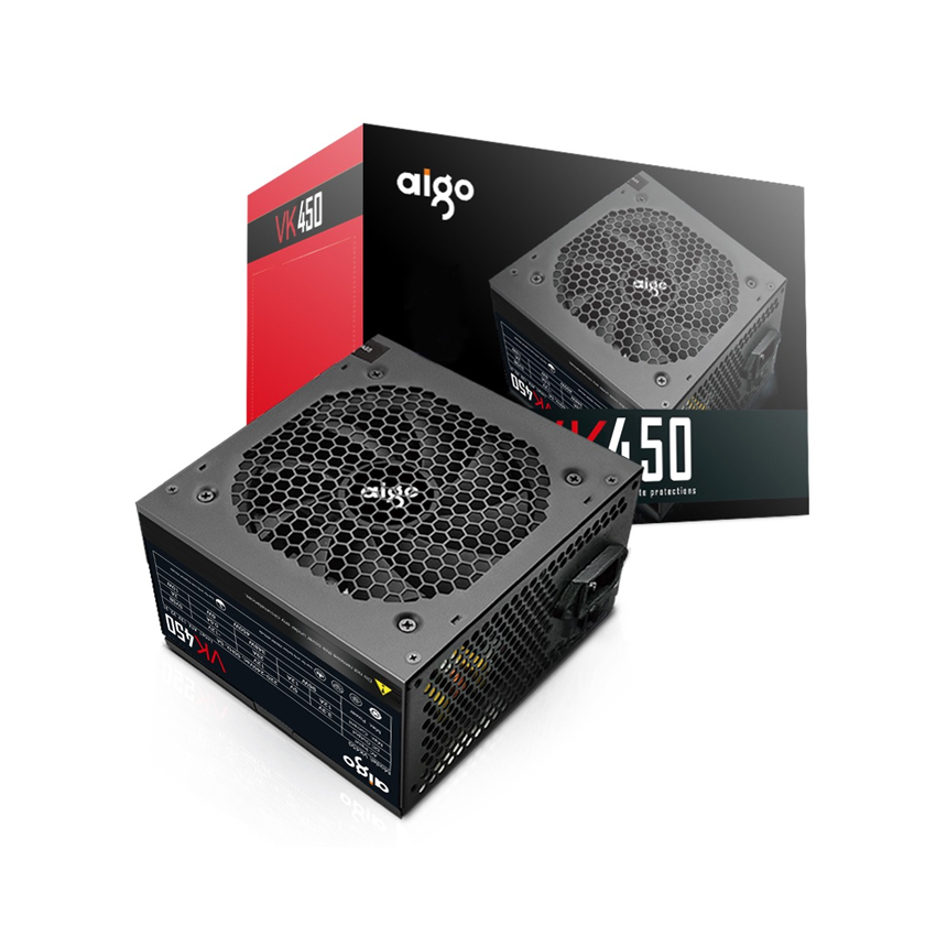 Nguồn máy tính AIGO VK450 – 450W (Màu Đen)