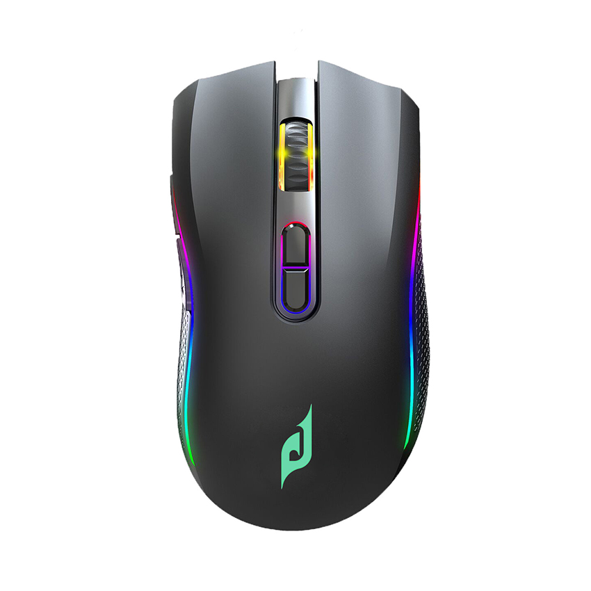 Chuột Gaming không dây Edra EM624W Đen (USB Wireless 2.4Ghz/Bluetooth/RGB/Huano switch)