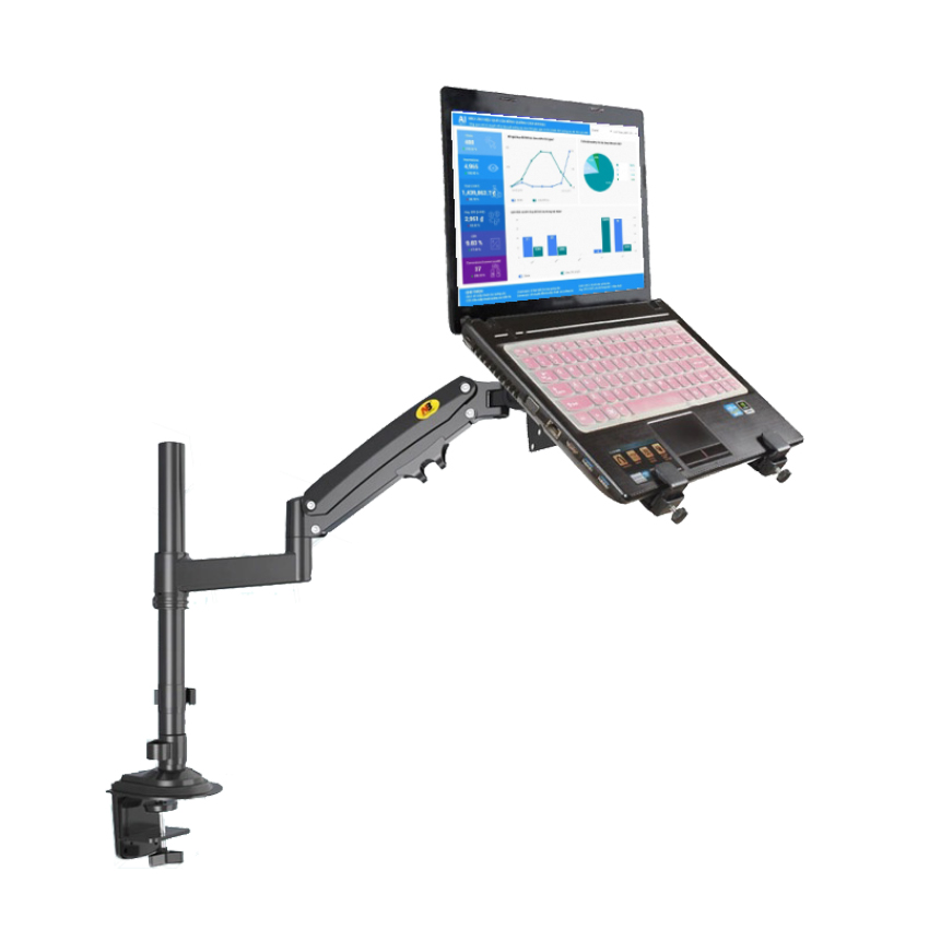 Combo Giá Treo Màn Hình North Bayou H100 – Kẹp Đỡ Laptop Ergotek EP9 (10-19inch)