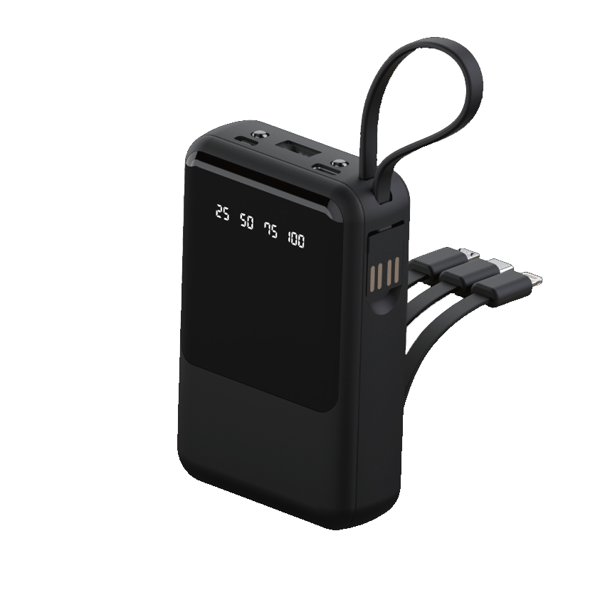 Pin sạc dự phòng AKUS DP150 – 10.000 mAh – Màu đen