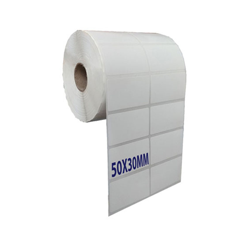 Giấy decal thường 50×35 x50m ( 2 tem 1 hàng )