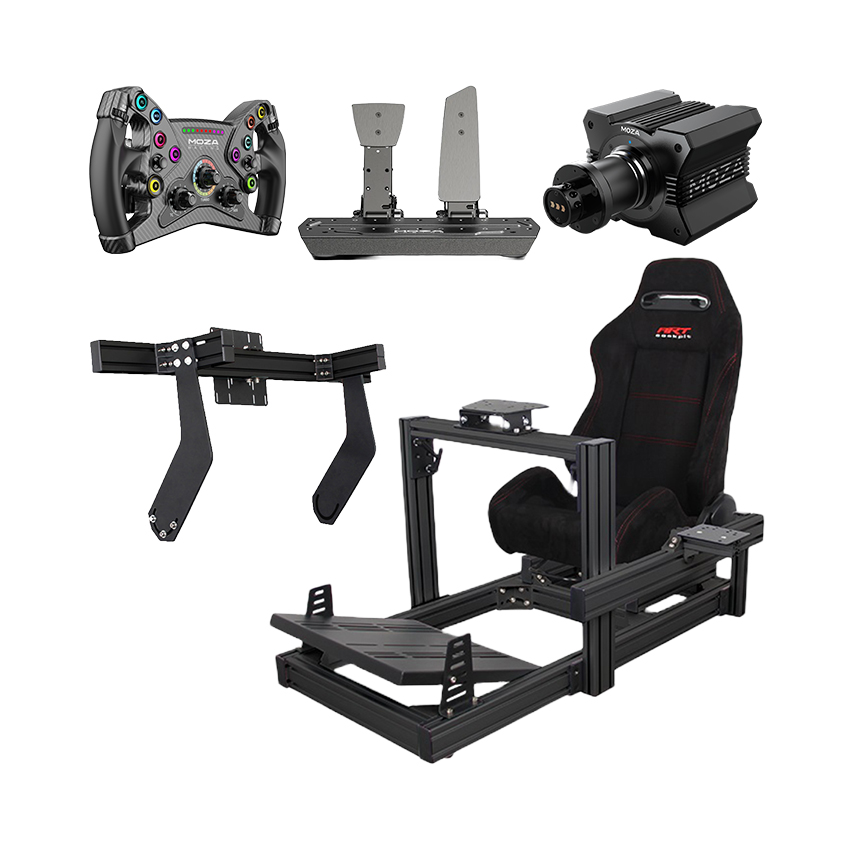 Hệ thống mô phỏng lái xe Vi tính A - Z Racing Gold 3 (GT/F1) (MOZA R9 V2/KS Wheel/SR-P Pedal/Art Cockpit AD10/PK05)