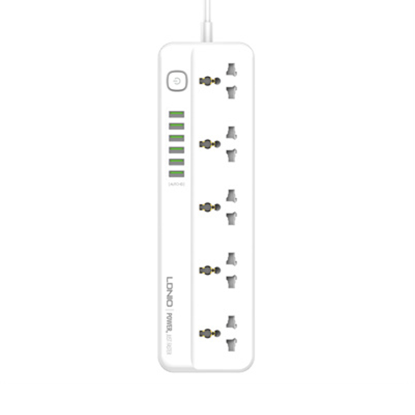 Ổ cắm điện đa năng LDNIO SC5614 – 05 chấu + 06 cổng USB – Chuẩn chân cắm EU
