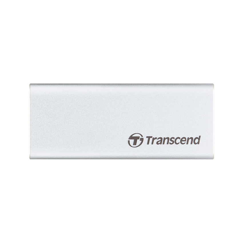Ổ cứng di động Transcend SSD 500GB USB 3.1 Gen 2, Type C – TS500GESD260C, vỏ kim loại màu bạc