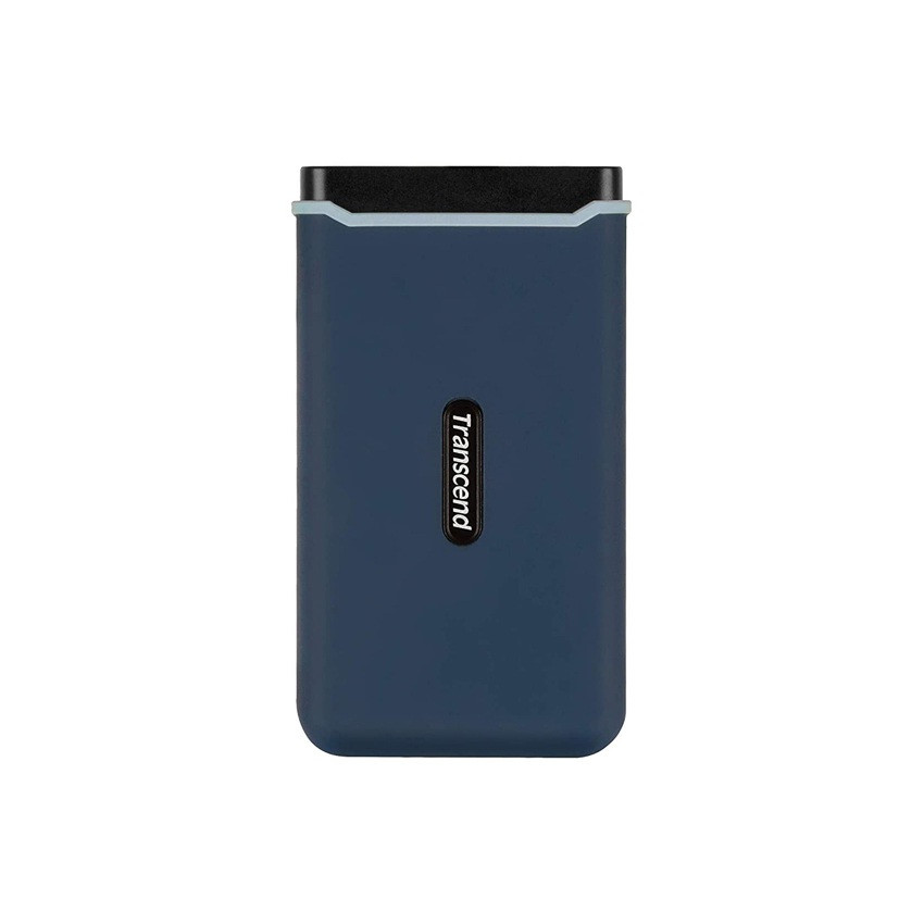 Ổ cứng di động Transcend SSD 1TB PCIe to USB 3.1 Gen 2, Type C - TS1TESD370C, màu xanh navy, chống sốc