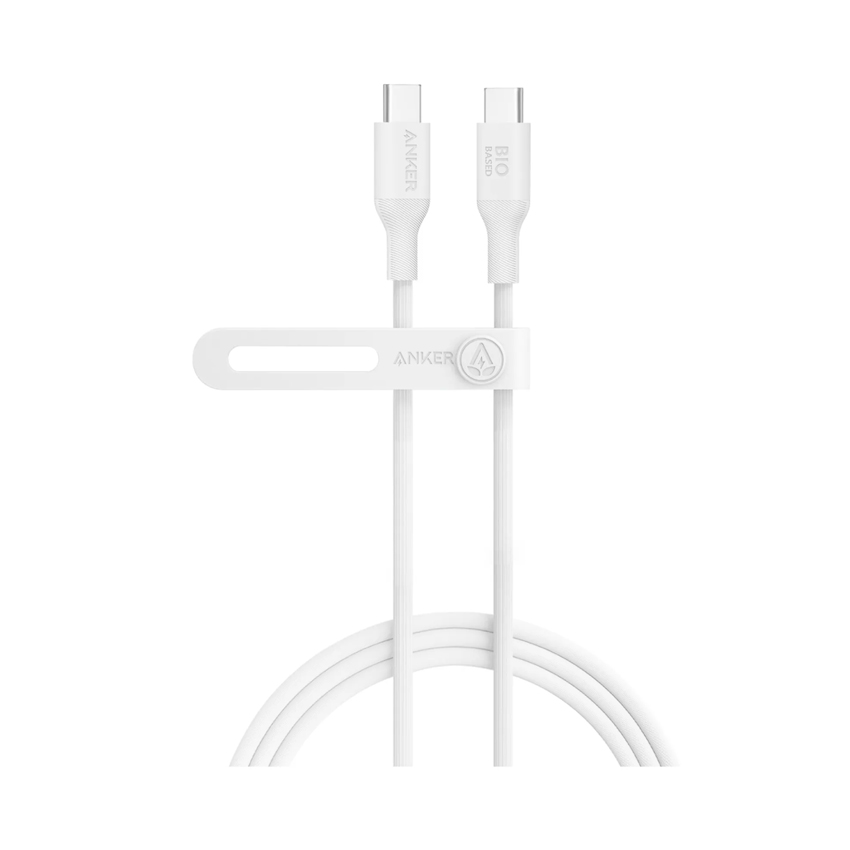 Cáp sạc đa năng Anker 544 A80F5 (0.9m) – PD 240W – Màu trắng – Type C to Type C