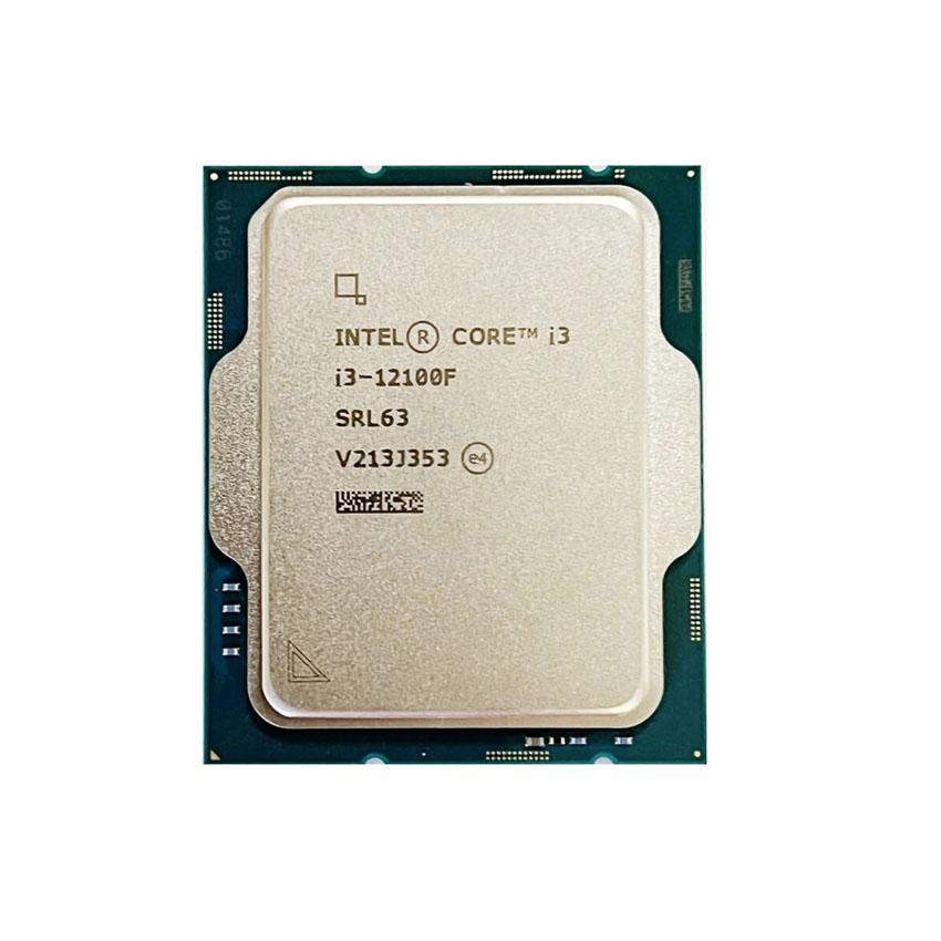 CPU Intel Core i3-12100F TRAY NEW (3.3GHz turbo Up to 4.3GHz, 4 Nhân 8 Luồng, 12MB Cache, 58W)- Socket Intel LGA 1700)