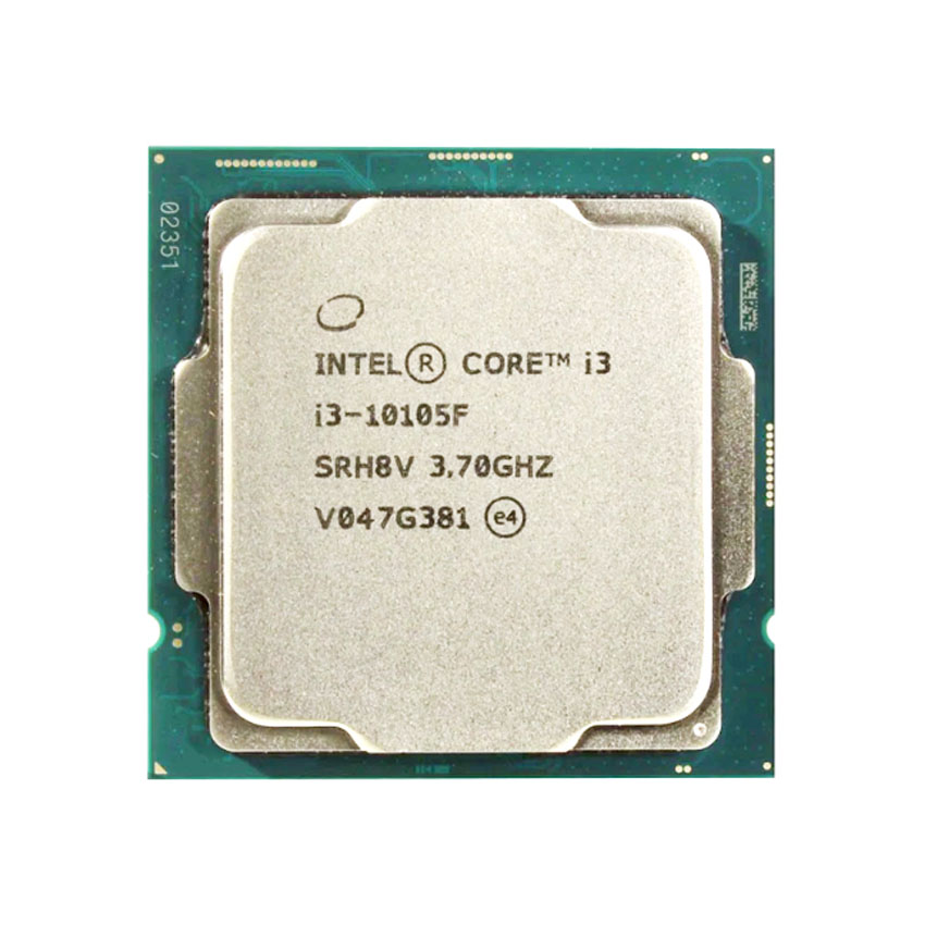 CPU Intel Core i3-10105F (Tray, không vỏ hộp)