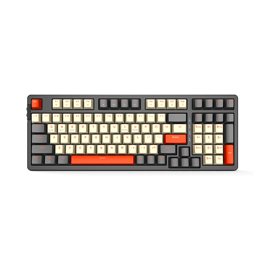 Bàn phím cơ không dây EDRA EK398L Alpha Red switch (Bluetooth, Wireless 2.4G)