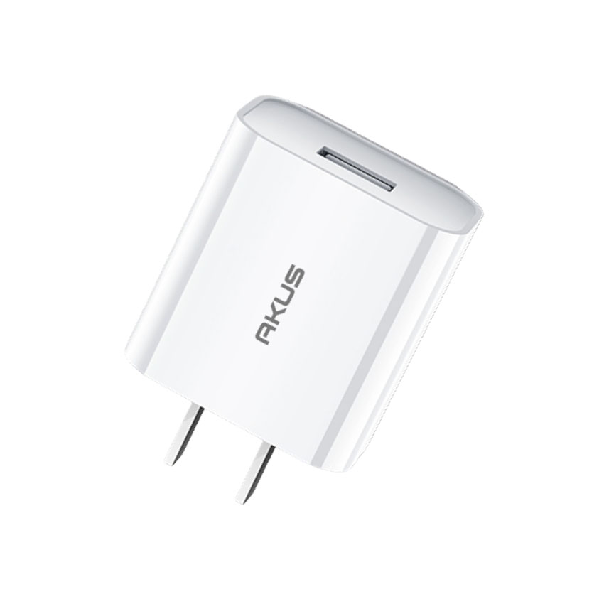 Củ sạc nhanh VOOC AKUS M5A PRO – QC 3.0 – 01 CỔNG USB TYPE A – MÀU TRẮNG