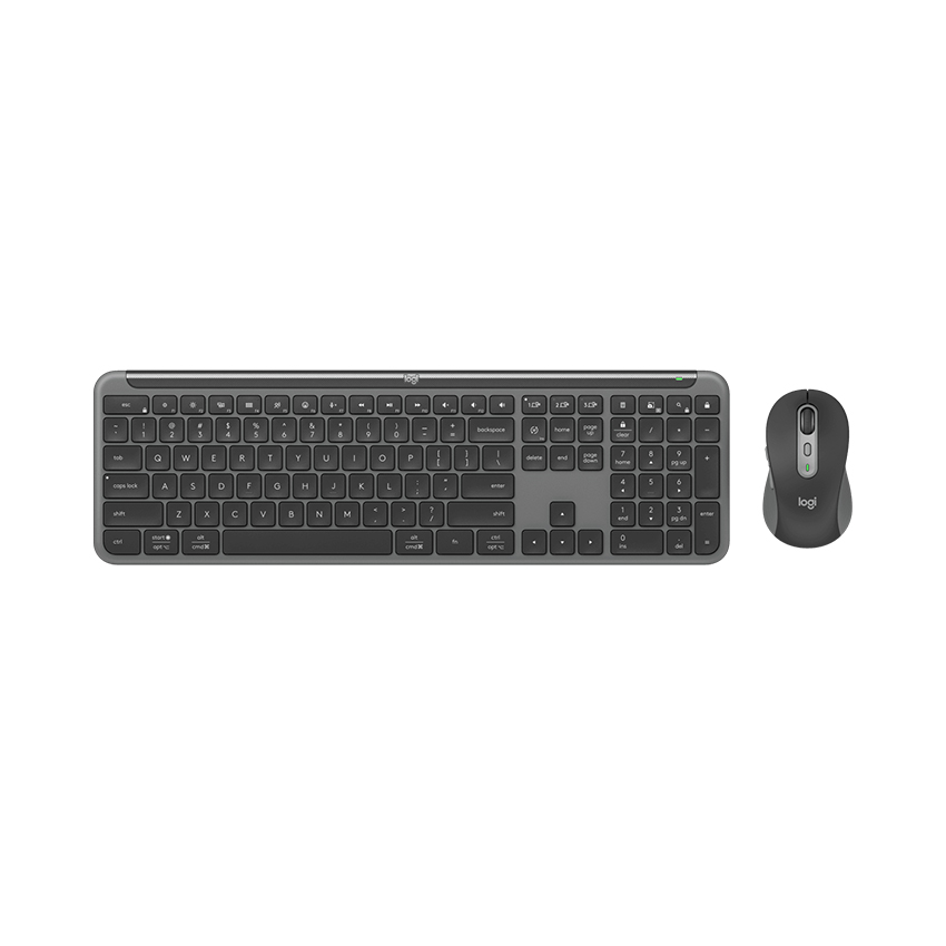 Bộ bàn phím chuột không dây Logitech Signature Slim Combo MK950 Graphite (Wireless Logi Bolt/Bluetooth/Đen)