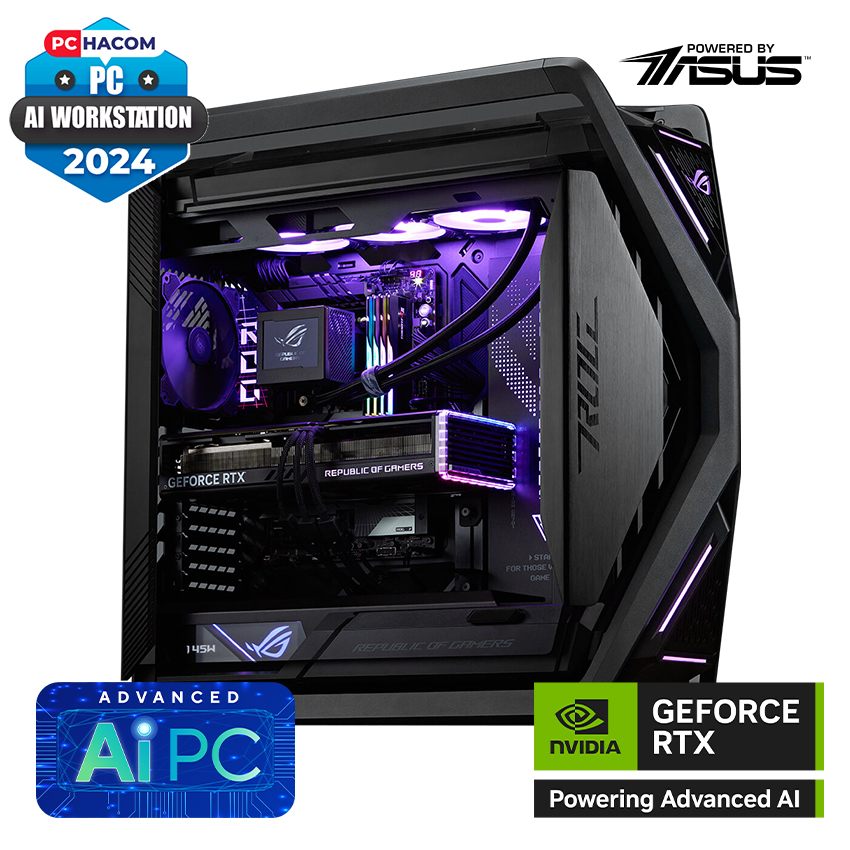 PC Vi tính A – Z AI Advanced H1 (GeForce RTX 4090/i9-14900k/Z790/64GB RAM/2TB SSD/1600W) ( POWER BY ASUS )