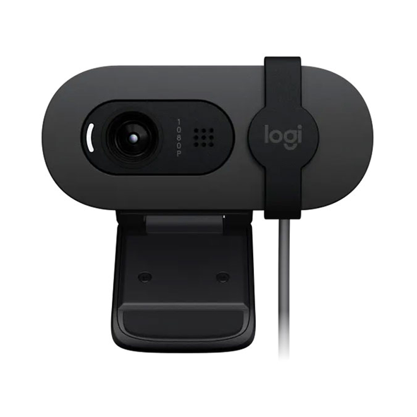 Webcam Logitech Brio 100 Full HD – Màu đen