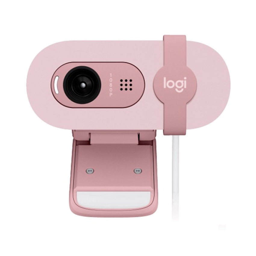 Webcam Logitech Brio 100 Full HD – Màu hồng