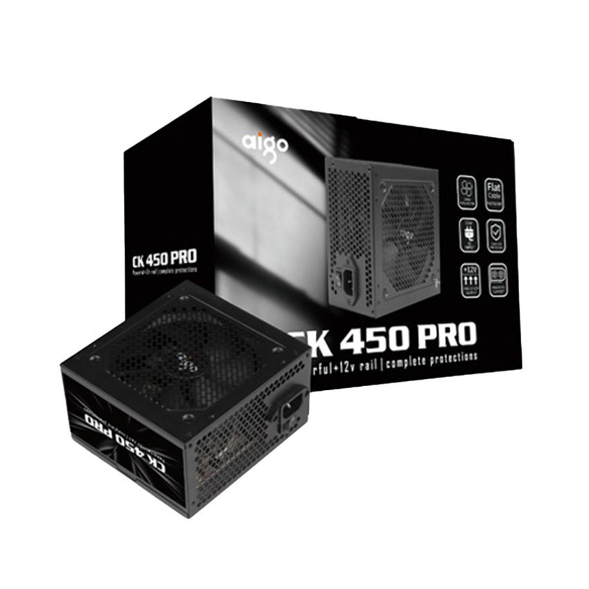 Nguồn máy tính AIGO CK450 PRO – 450W (cáp dẹt)