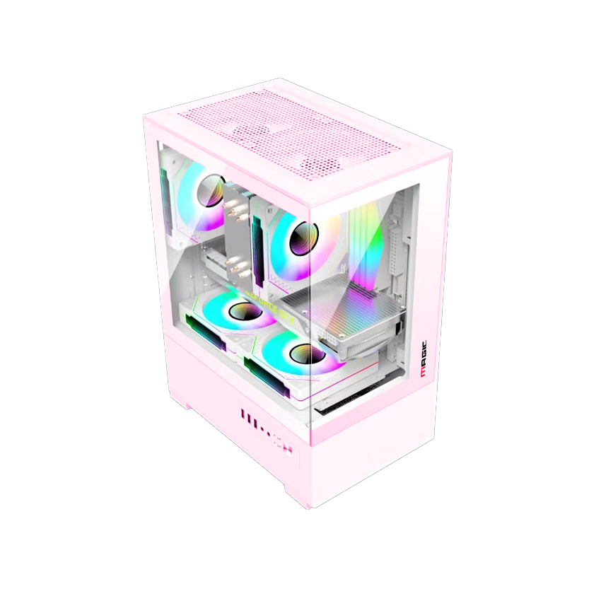 Vỏ Case MAGIC MIX ULTRA PINK (mATX/Mid Tower/Màu Hồng)