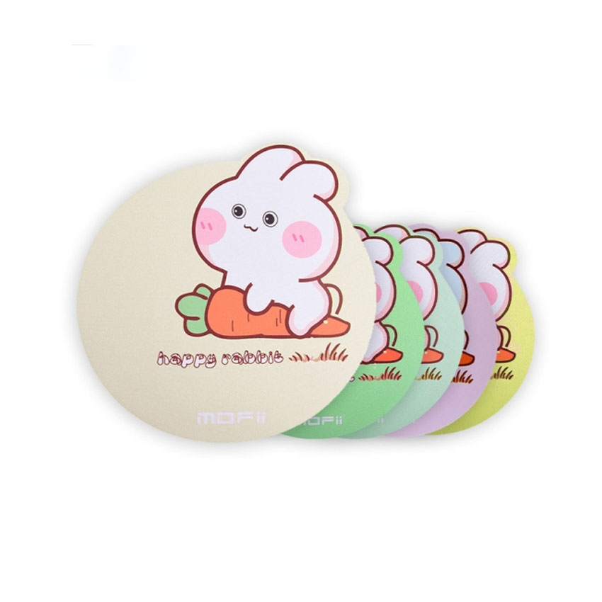 Bàn di chuột MOFFI M6 tròn (Blue/Pink/Yellow/Milk tea/green dày 2mm)