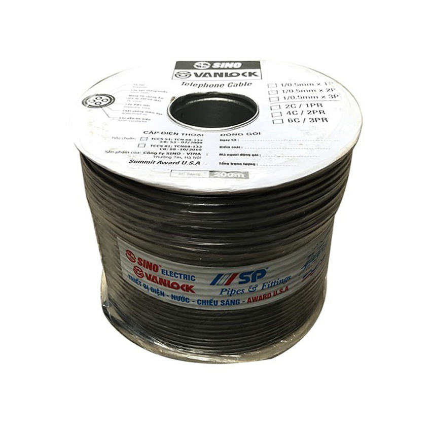 Dây cáp mạng 4 lõi có gia cường Wincap (Cuộn 500m)