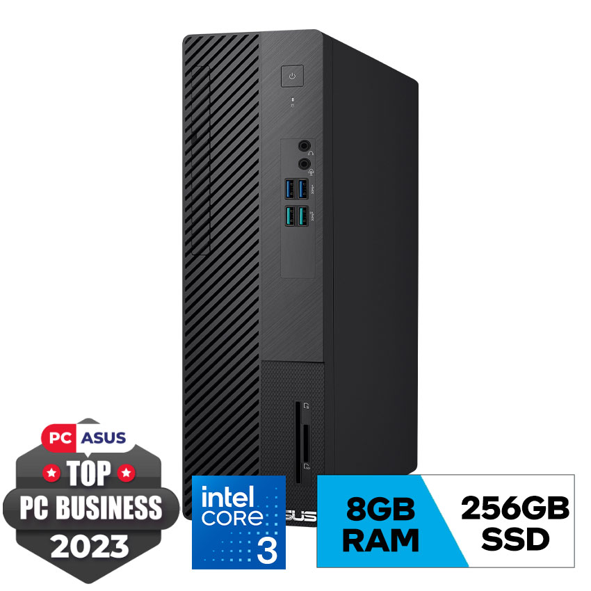 PC Asus S500SE-313100039W ( i3-13100/8GD4/256G-SSD/TPM/B760/WiFi6/BT5/KB/M/180W/W11H/3Y-OSS/ĐEN)