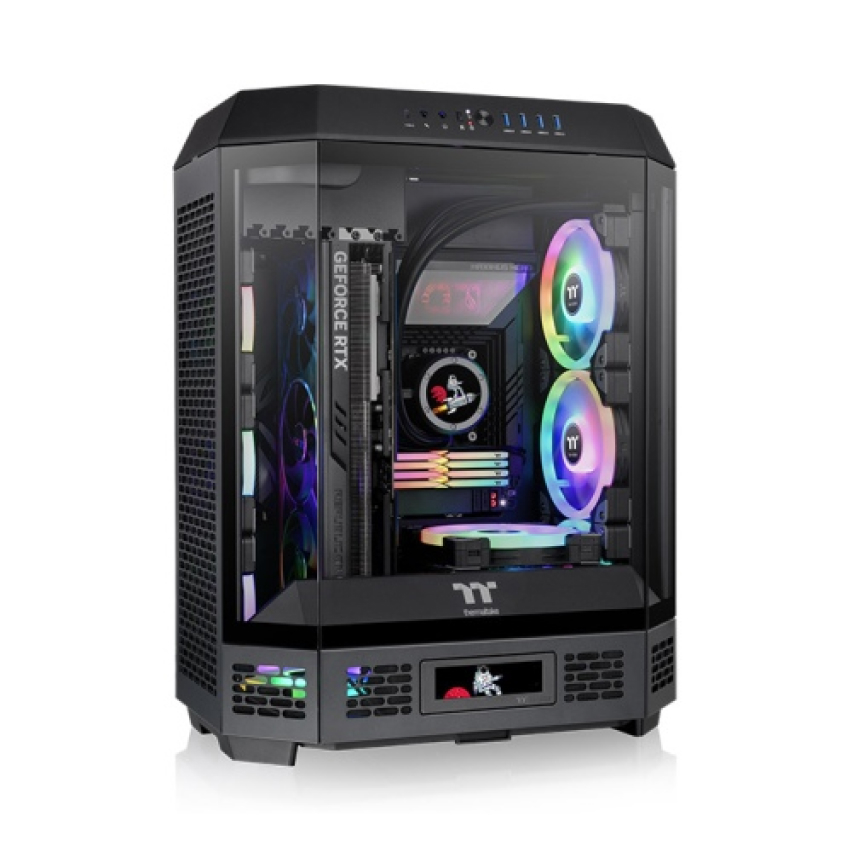 Case Thermaltake Tower 600 – Black (ATX/Mid Tower/Màu Đen/2 Fan)