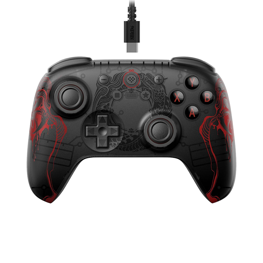 Tay cầm chơi game 8BitDo Ultimate 2C Wired Phiên bản Black Myth: Wukong