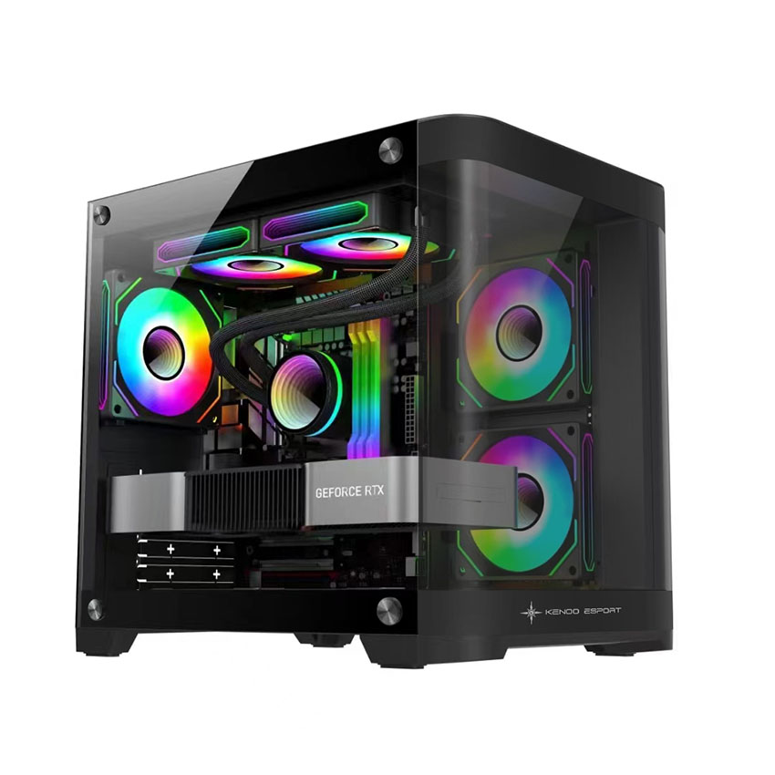Vỏ case KENOO ESPORT MK400 – Đen (mATX / Mid Tower)