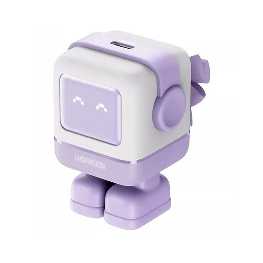 Củ sạc Ugreen GAN Nexode Small Robot 30W CD361 1 cổng USB-C (US) Màu Tím (25036)