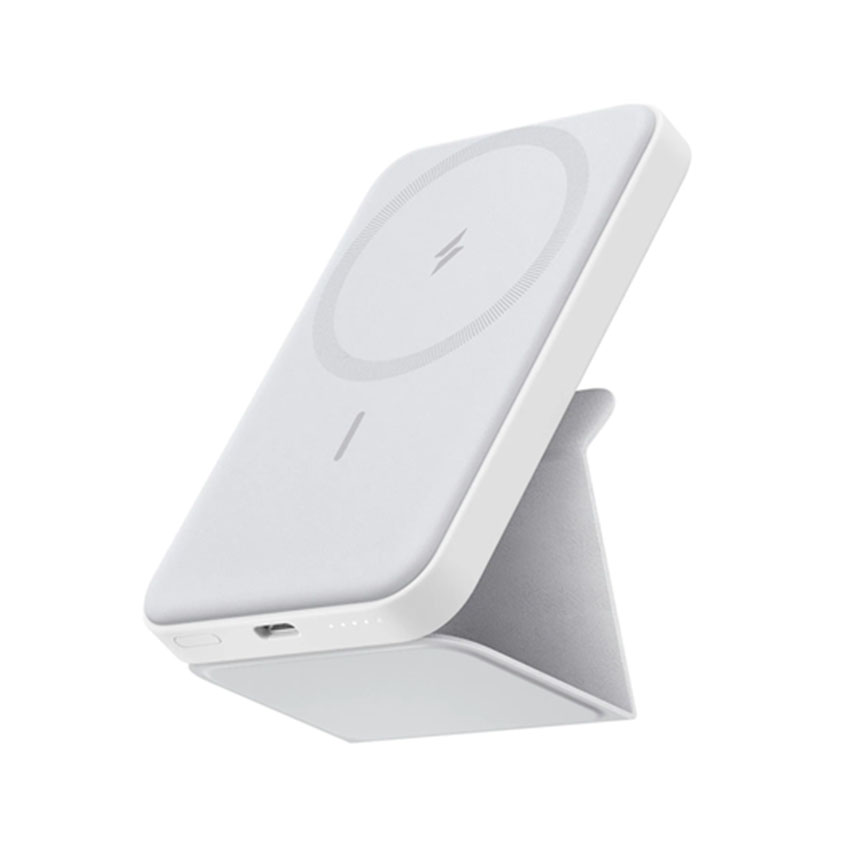 Sạc dự phòng Anker 622 MagGo 1C 7.5W 5.000mAh (with Foldable Stand) Trắng (White) B2C_A1614021