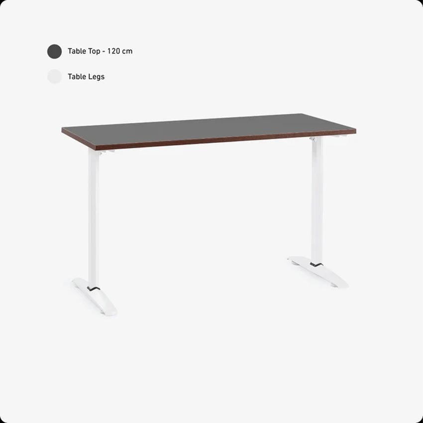 Mặt bàn 1m2 HyperWork Core Desk HPW-TT03-BLK Đen V1 (Chưa bao gồm khung bàn)