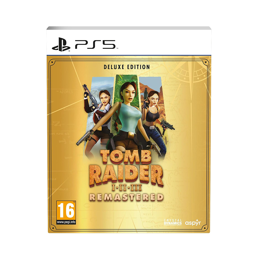 Đĩa game PS5 – Tomb Raider I–III Remastered Deluxe – EU