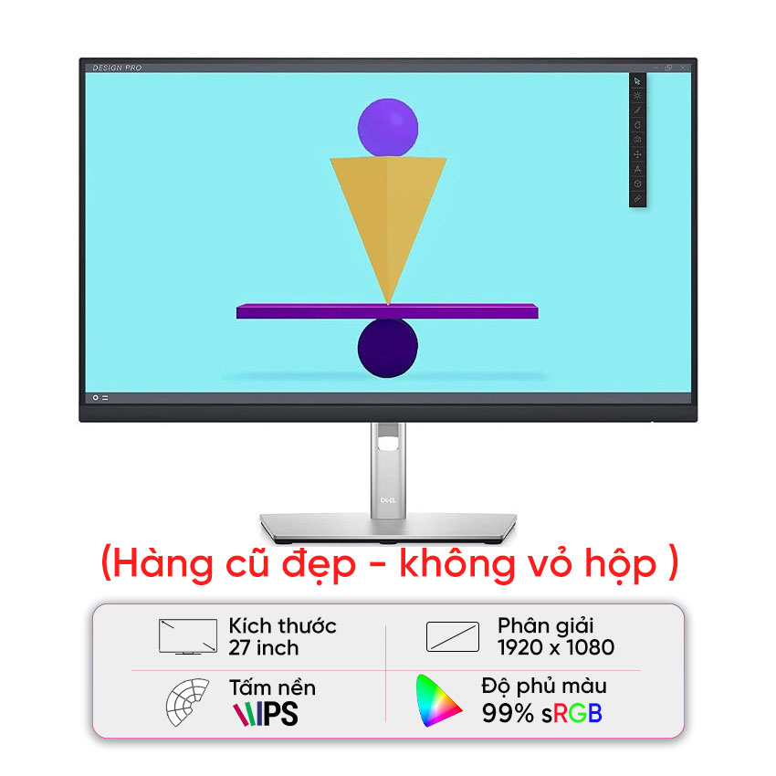Màn hình Dell P2722H (27inch/FHD/IPS/60Hz/8ms/300nits) - Cũ đẹp