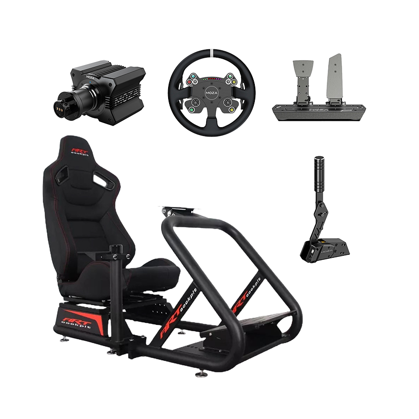 Hệ thống mô phỏng lái xe Vi tính A – Z Racing Gold 5 (Rally) (MOZA R9 V2/CS V2P Wheel/SR-P Pedal/HBP Handbrake/Art Cockpit SPO PROFESSIONAL)