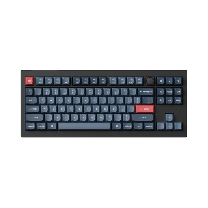 Bàn phím Keychron V3M-D4 V3 Max Swappable RGB Backlight Banana Switch – Black – Knob Version
